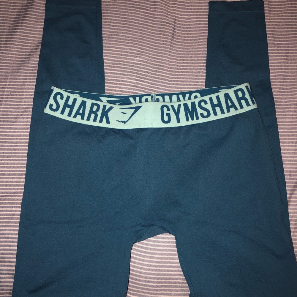 Gymshark Fit Leggings- Petrol Blue/Pale Turquoise